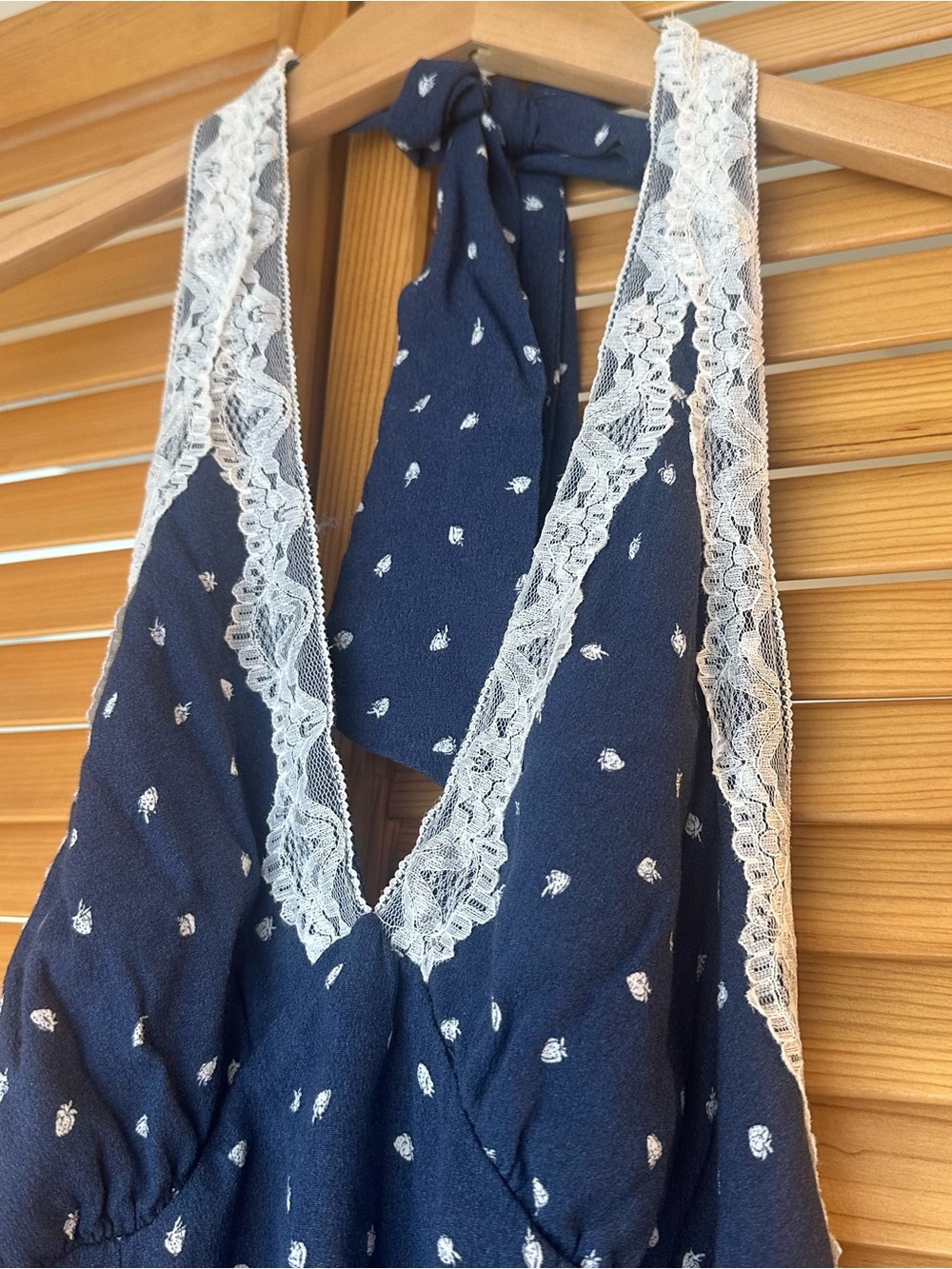 Wild Fable Summer Lace-Trim Halter Dress - Picture 3 of 6